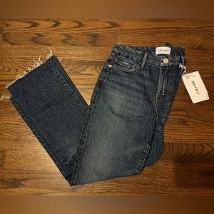 FRAME Le Cropped Mini Boot Raw Edge size 26